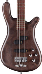 Solid body elektrische bas Warwick PRO GPS Streamer LX 4 String - Nirvana black satin