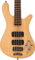 Solid body elektrische bas Warwick Rockbass Streamer Standard 4 String - Natural satin