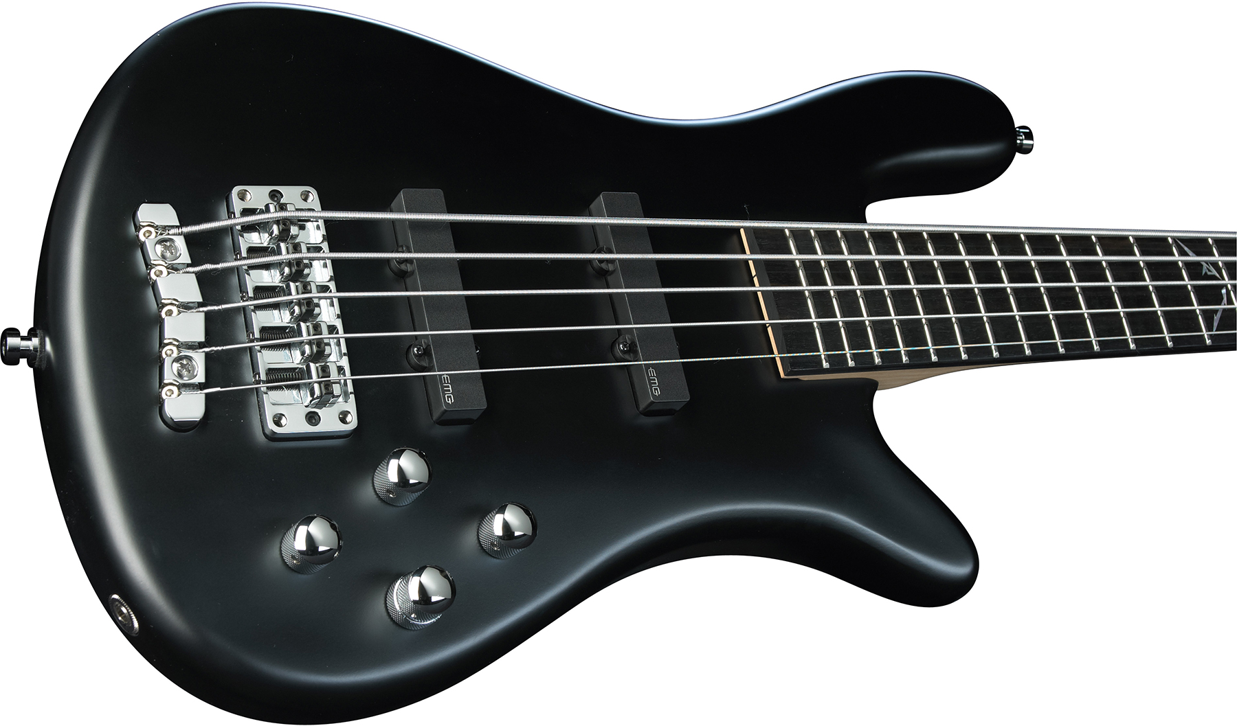 Warwick Robert Trujillo 5c Rockbass Signature Active Eb - Solid Black Satin - Solid body elektrische bas - Variation 2