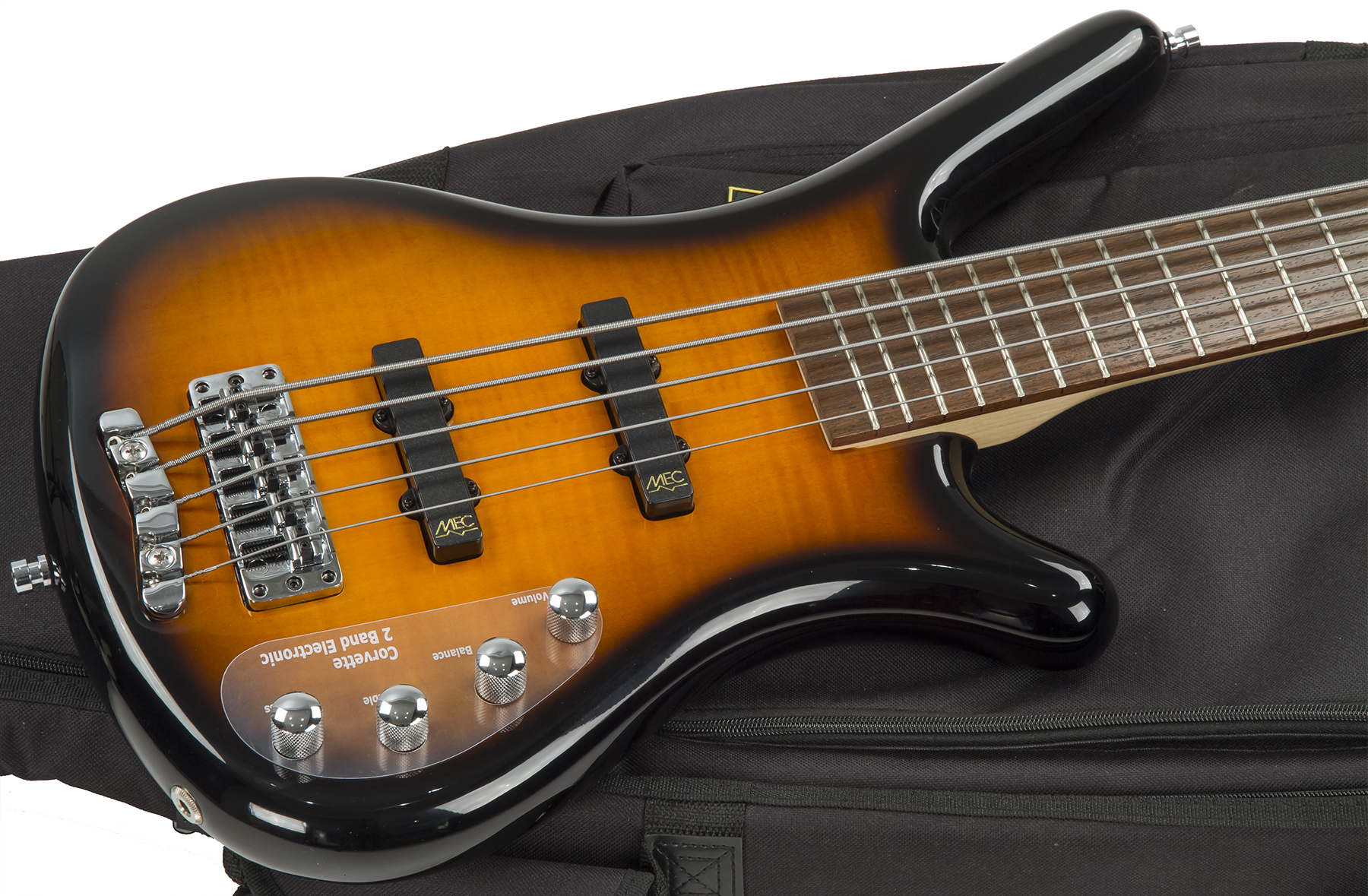 Warwick Corvette Classic Rockbass 5c Active Wen - Almond Sunburst - Solid body elektrische bas - Variation 1