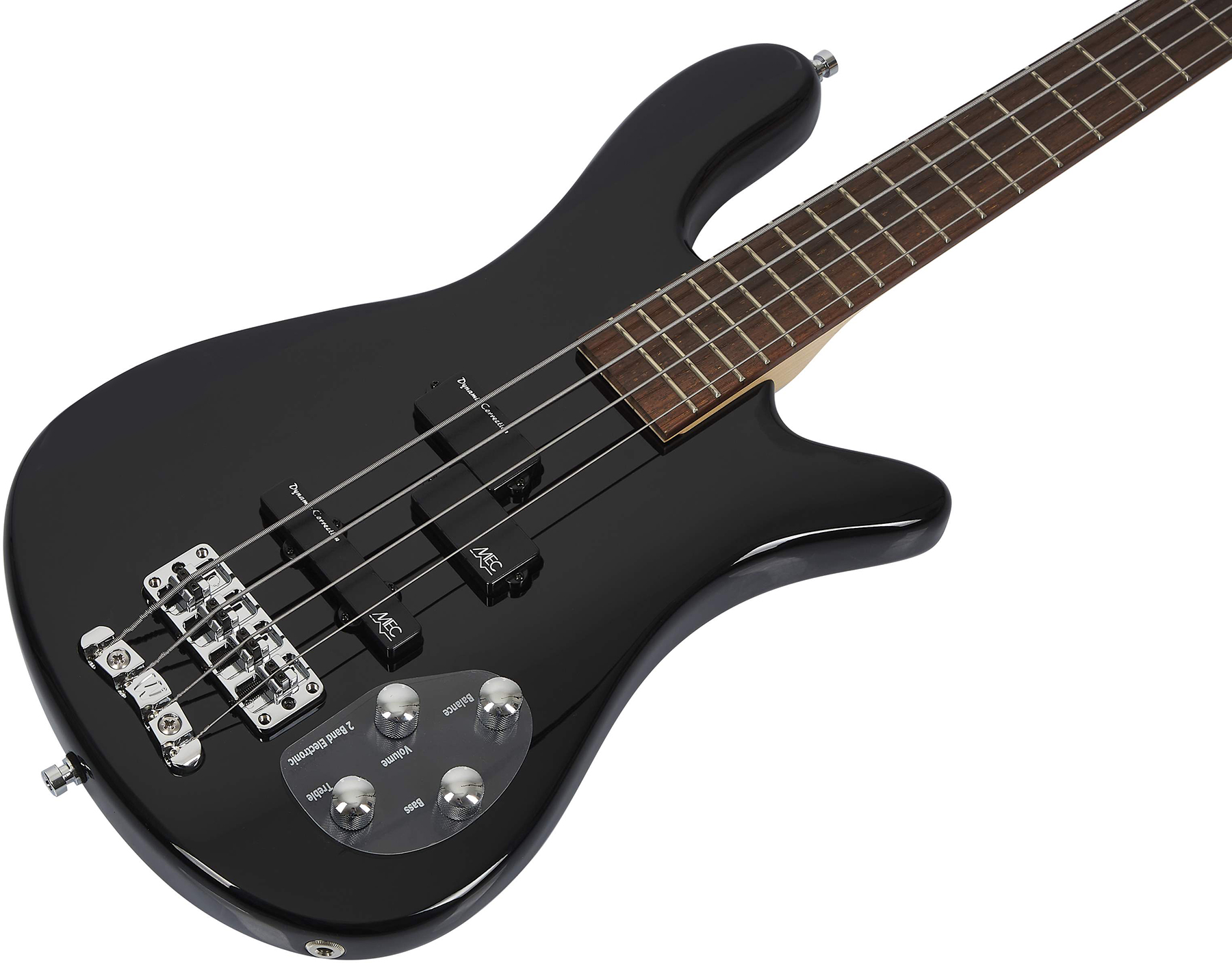 Warwick Streamer Lx4 Rockbass Active Wen - Solid Black - Solid body elektrische bas - Variation 2