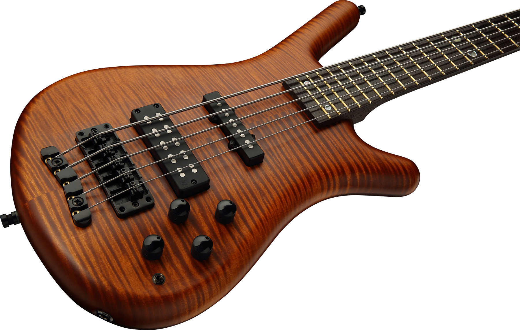 Warwick Streamette 5c Pro Gps Ltd Active Wen - Special Amber Transparent Satin - Solid body elektrische bas - Variation 2