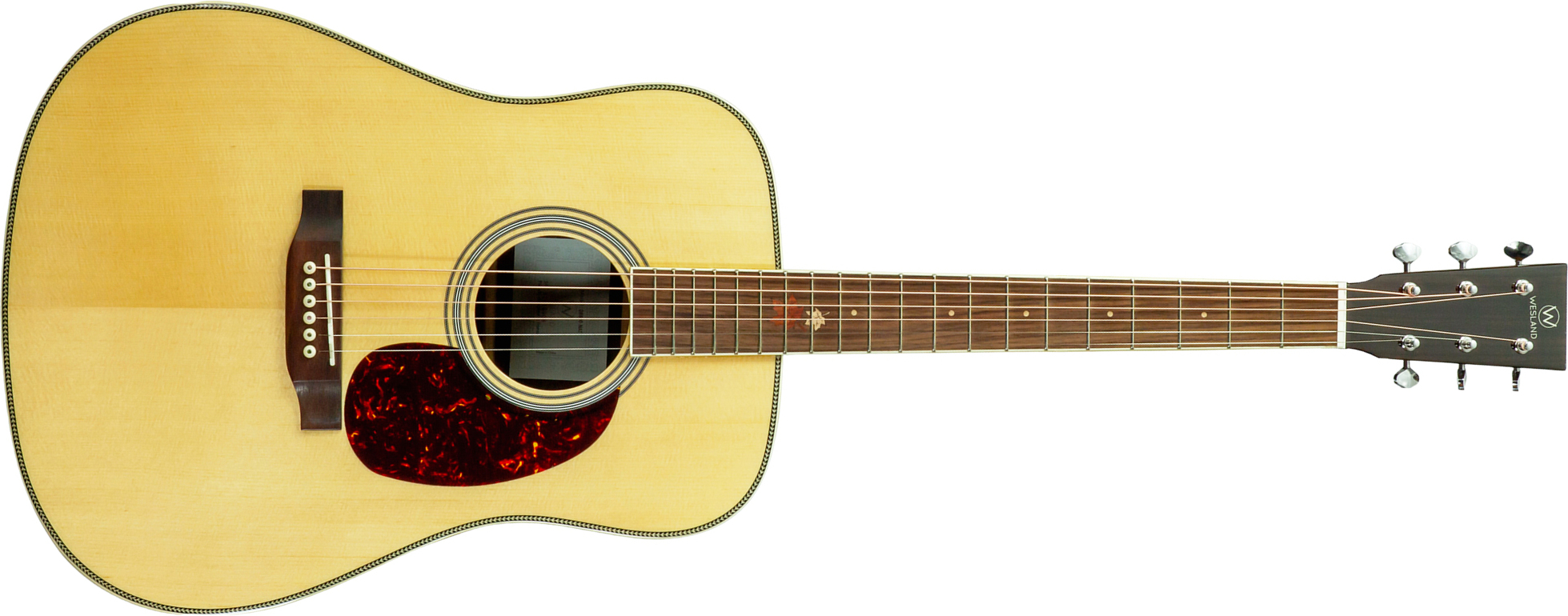 Wesland Dr800-nat Dreadnought Epicea Palissandre Rw - Natural - Folk gitaar - Main picture