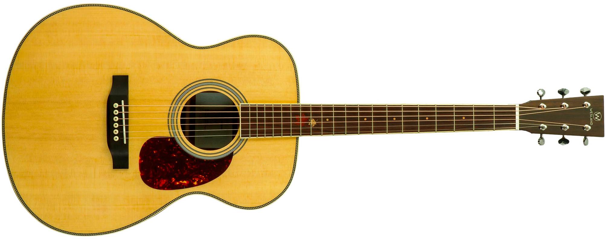 Wesland Om800-nat Om Epicea Palissandre Rw - Natural - Folk gitaar - Main picture