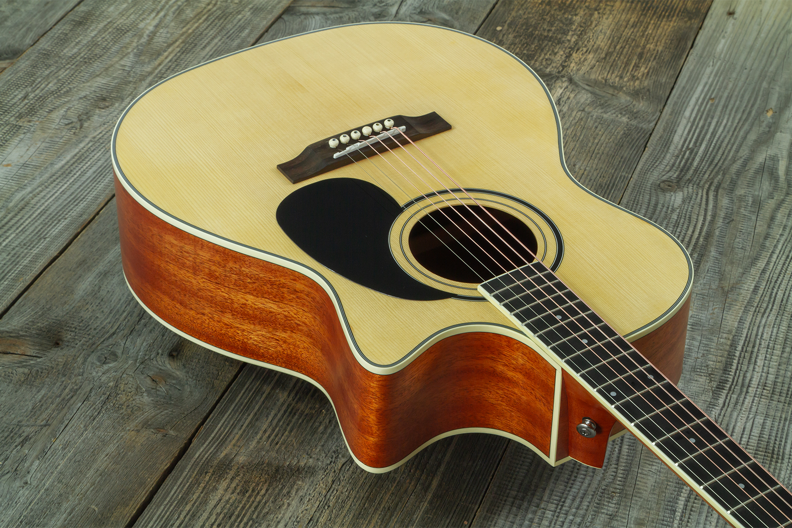Wesland Om300-ce-nat Orchestra Cw Epicea Acajou Tec - Natural - Folk gitaar - Variation 3