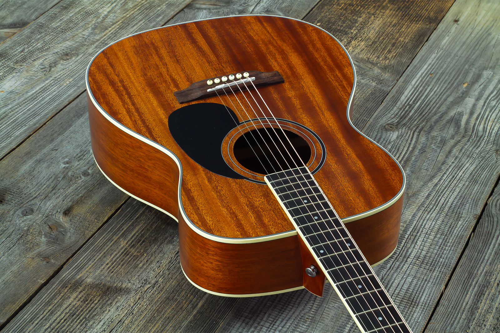 Wesland Om350-nat Om Tout Acajou Rw - Natural - Folk gitaar - Variation 2