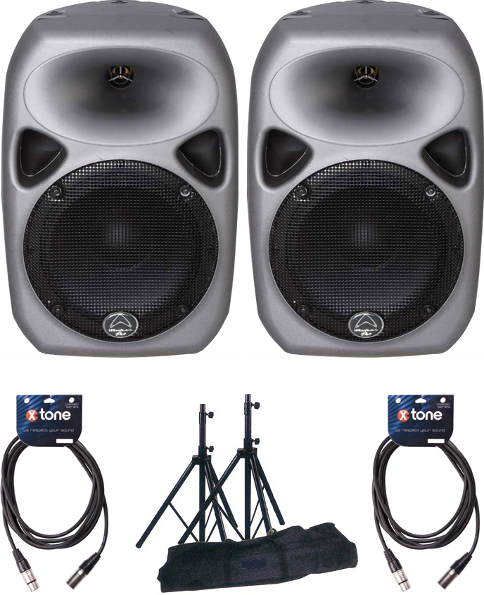 Wharfedale Titan 8 Mkii + Pieds D'enceintes + CÂbles Xlr 6m - Pa systeem set - Main picture
