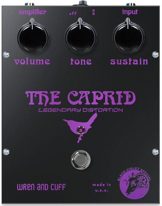 Wren And Cuff Black-violet Caprid Og - Overdrive/Distortion/fuzz effectpedaal - Main picture