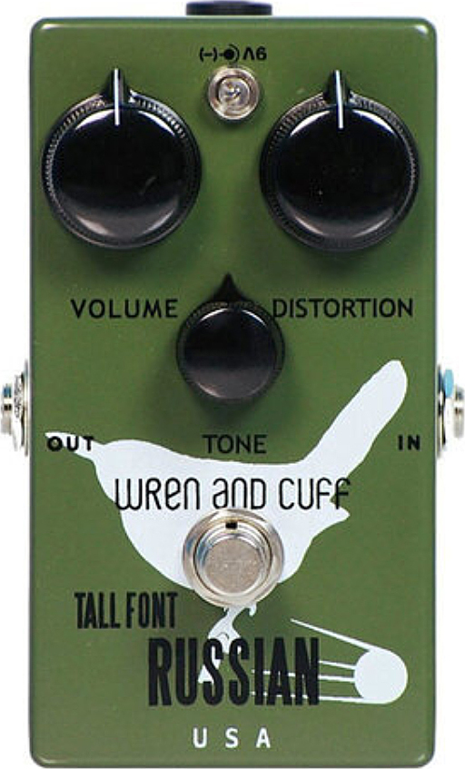 Wren And Cuff Tall Font Russian Fuzz - Overdrive/Distortion/fuzz effectpedaal - Main picture