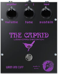 Overdrive/distortion/fuzz effectpedaal Wren and cuff Black-Violet Caprid OG