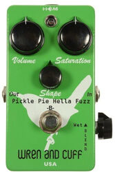 Overdrive/distortion/fuzz effectpedaal Wren and cuff Pickle Pie Bass Fuzz