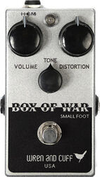 Overdrive/distortion/fuzz effectpedaal Wren and cuff Small Foot Box Of War Overdrive
