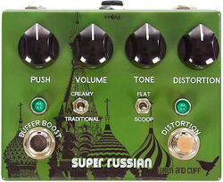 Overdrive/distortion/fuzz effectpedaal Wren and cuff Super Russian Fuzz