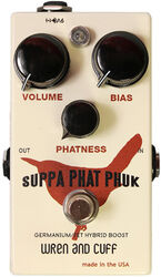 Overdrive/distortion/fuzz effectpedaal Wren and cuff Suppa Phat Phuk Germanium/Fet Hybrid Boost