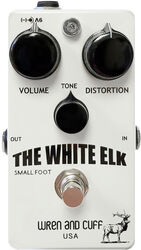 Overdrive/distortion/fuzz effectpedaal Wren and cuff White Elk Small Foot