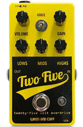 Overdrive/distortion/fuzz effectpedaal Wren and cuff Two Five Drive Boost