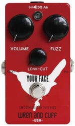 Overdrive/distortion/fuzz effectpedaal Wren and cuff Your Face 70's Silicon Fuzz