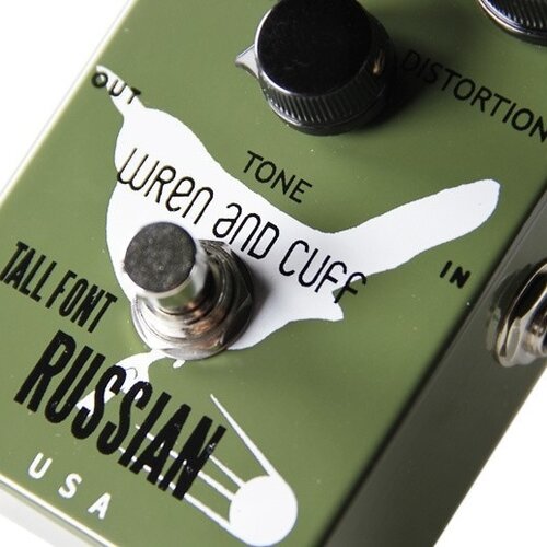 Wren And Cuff Tall Font Russian Fuzz - Overdrive/Distortion/fuzz effectpedaal - Variation 1