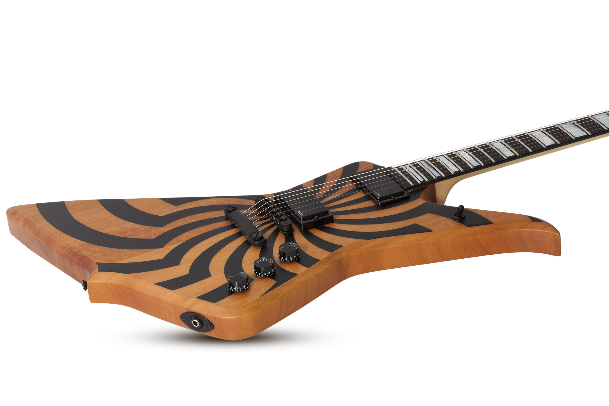 Wylde Audio Blood Eagle Hh Ht Eb - Satin Rawtop Buzzsaw - Metalen elektrische gitaar - Variation 1