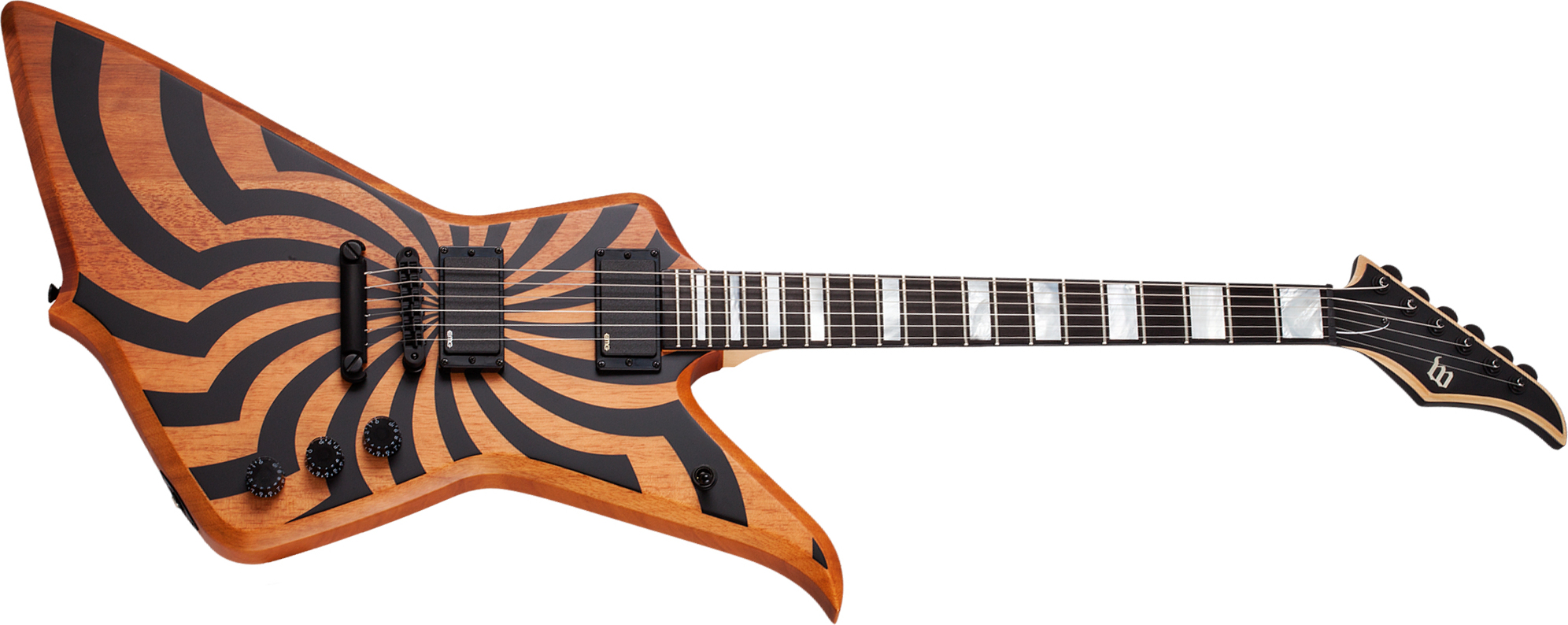 Wylde Audio Blood Eagle Hh Ht Eb - Satin Rawtop Buzzsaw - Metalen elektrische gitaar - Main picture