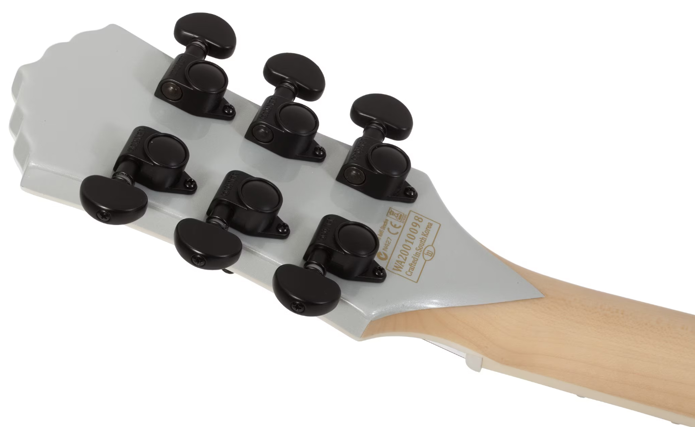 Wylde Audio Odin Grail 2h Emg Ht Eb - Silver Bullseye - Metalen elektrische gitaar - Variation 5