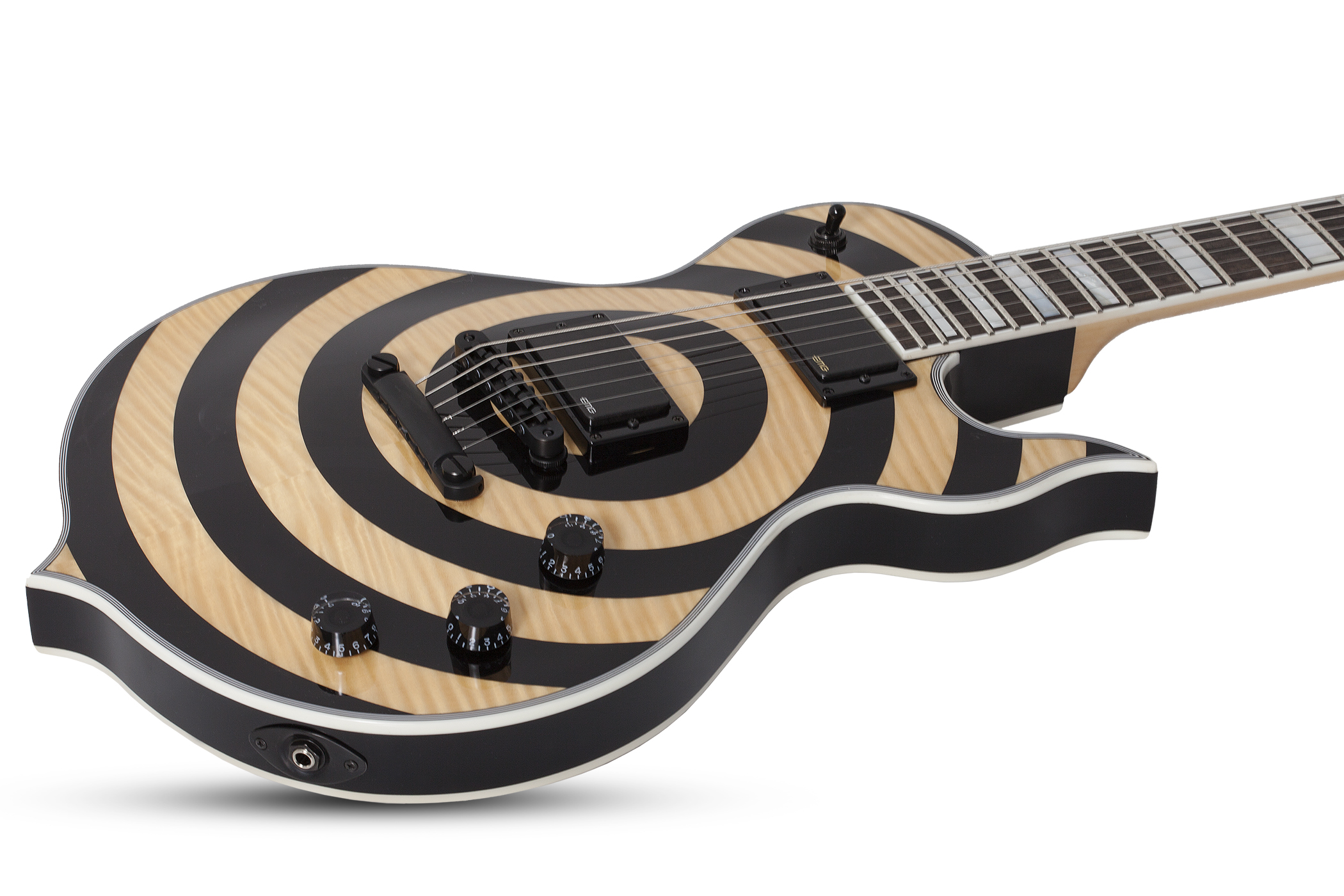 Wylde Audio Odin Grail Hh Ht Eb - Rawtop Bullseye - Metalen elektrische gitaar - Variation 1