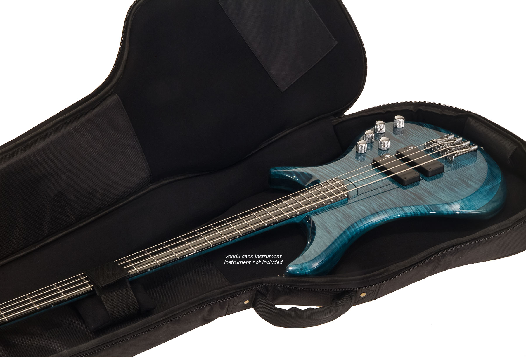X-tone 2020 Bas-bk Light Deluxe Electric Bass Bag Black (2081) - Elektrische bashoes - Variation 5