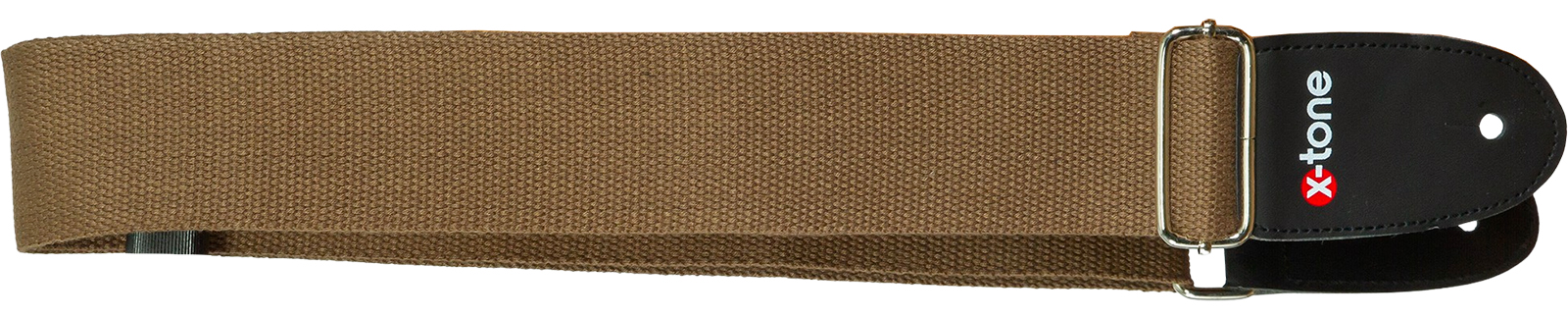 X-tone B039-br Cotton Metal Buckle Guitar Strap - Gitaarriem - Variation 1