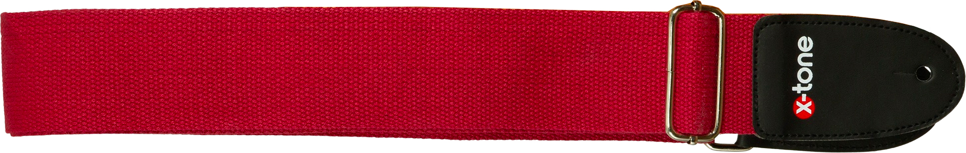 X-tone B002-rd Cotton Metal Buckle Guitar Strap - Gitaarriem - Variation 1