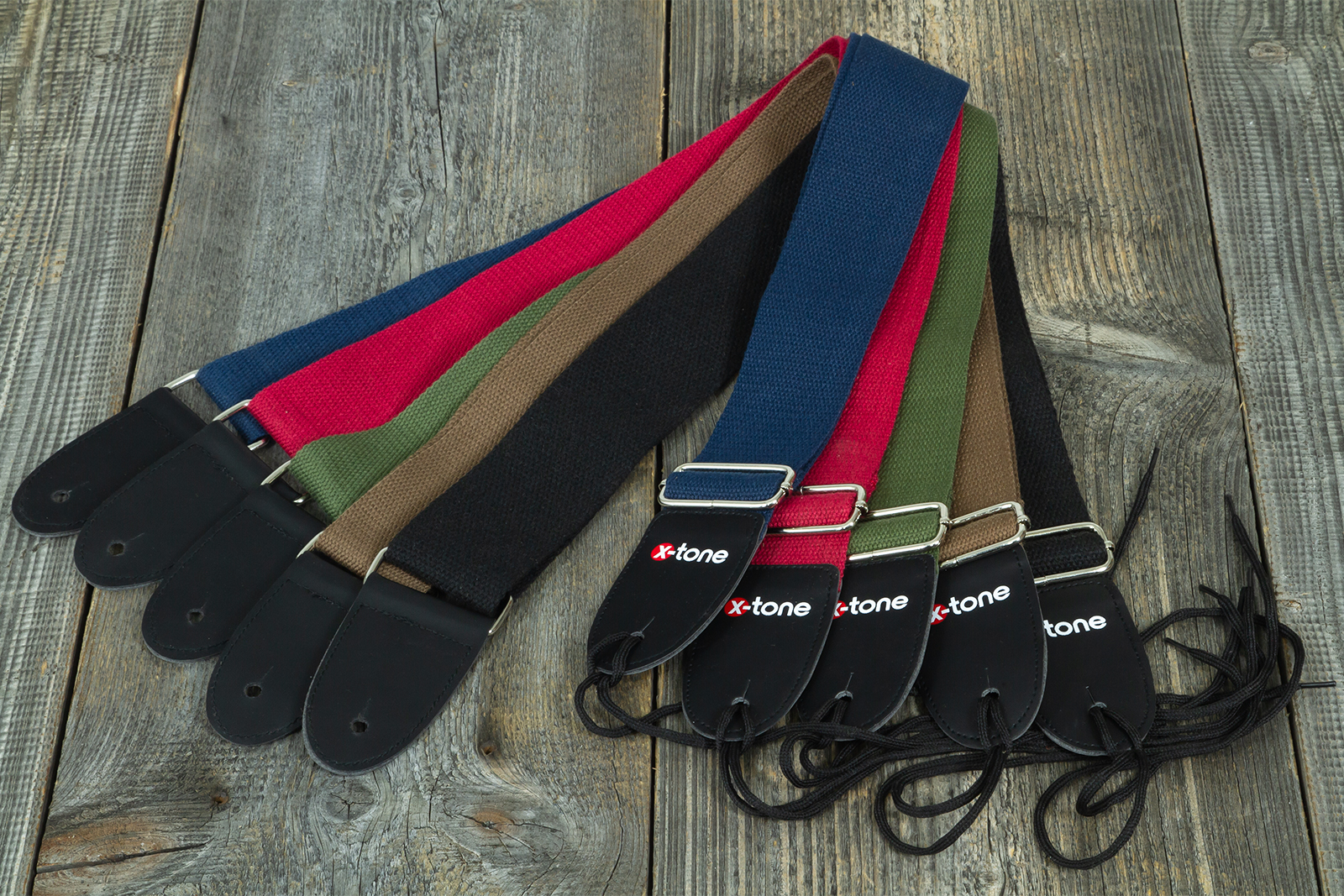 X-tone B002-rd Cotton Metal Buckle Guitar Strap - Gitaarriem - Variation 2