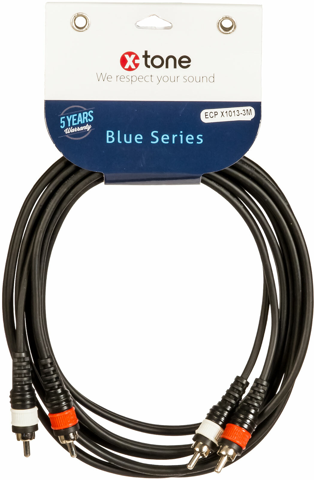 X-tone 2 Rca / 2 Rca 3m Blue Series (x1013-3m) - Kabel - Main picture