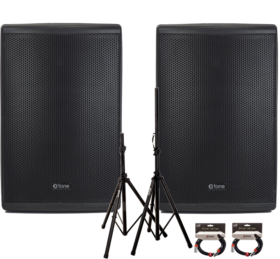 X-tone 2 X Xts-12 + 2  X X2001-3m + Xh 6310 Pied Enceinte Paire - Pa systeem set - Main picture