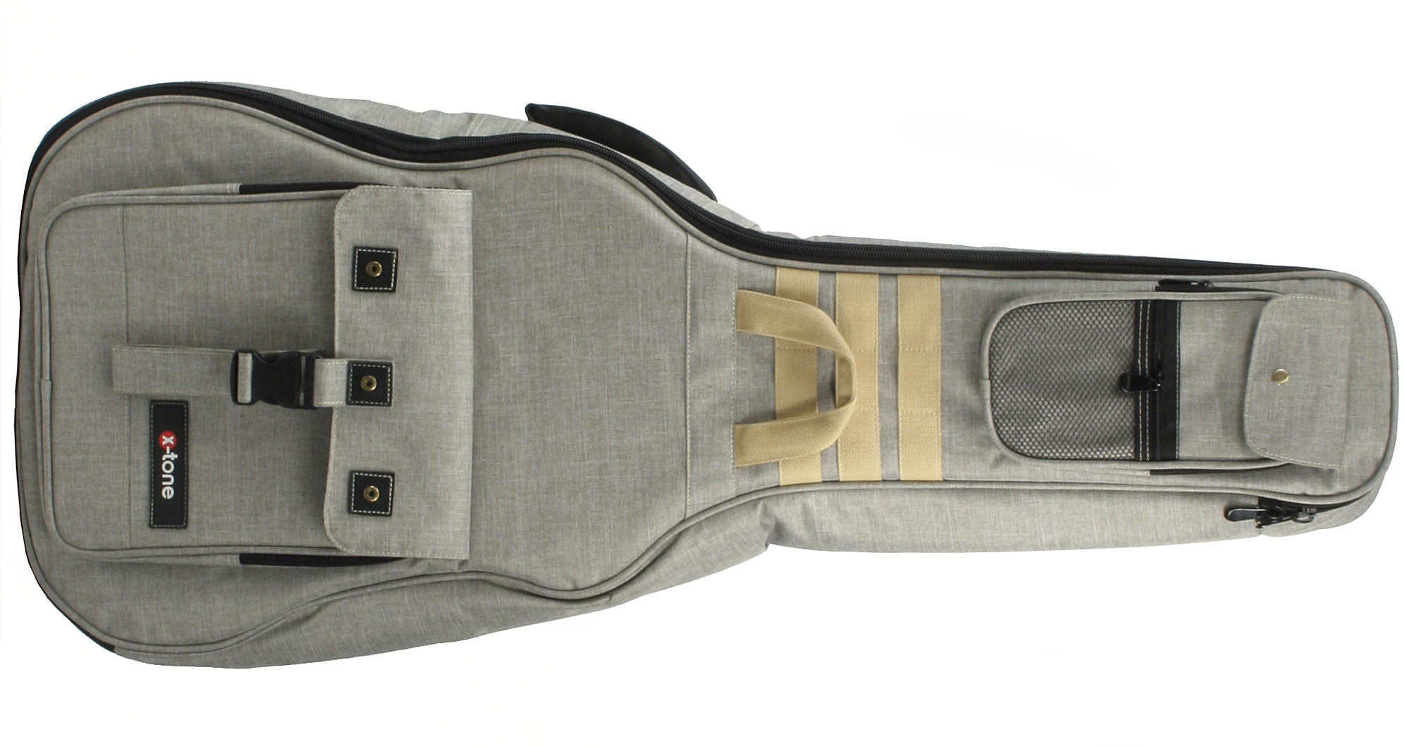 X-tone 2030 Fol-gy Deluxe Nylon Dreadnought Grey (2056) - Tas voor Akoestische Westerngitaar - Main picture