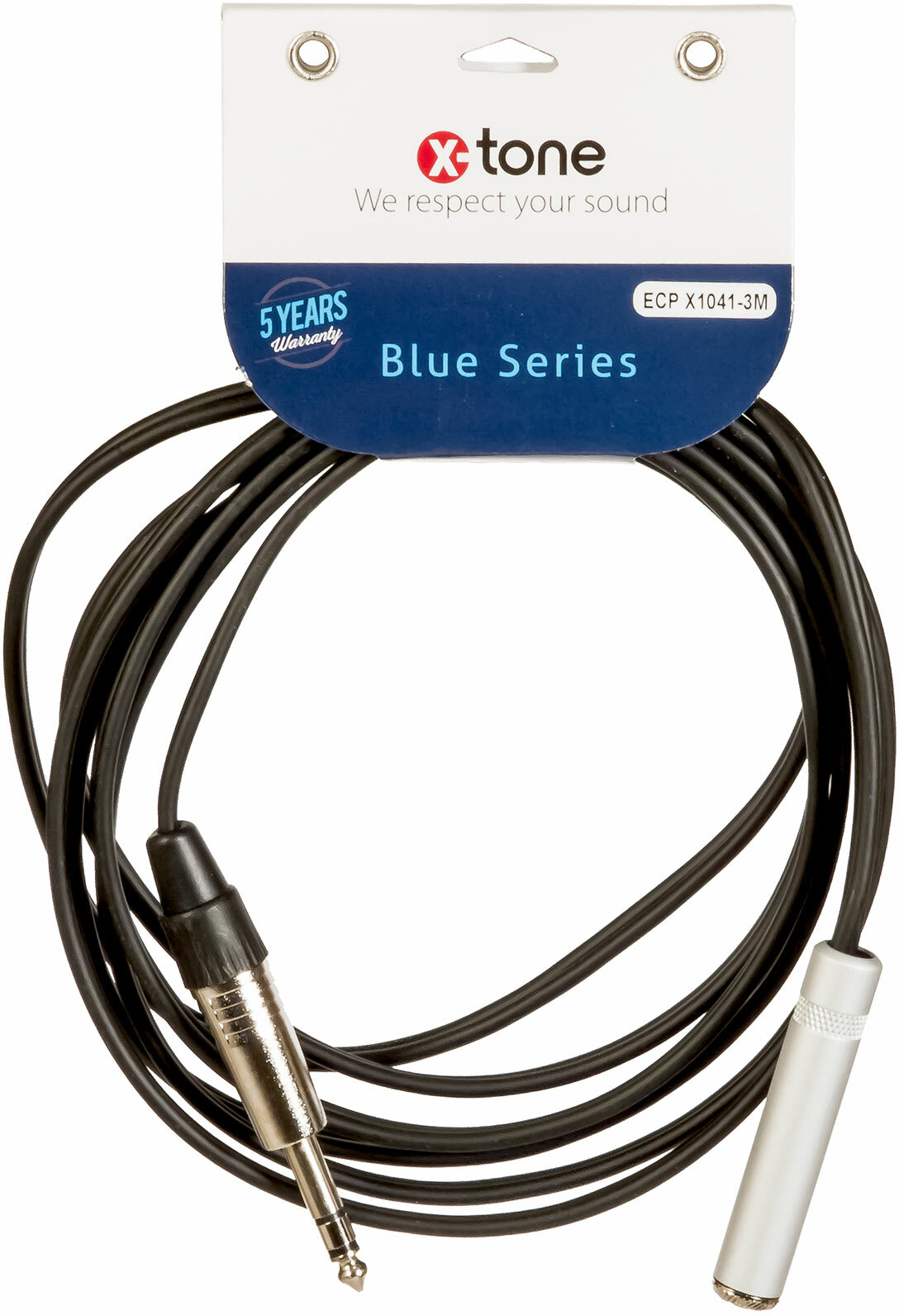 X-tone Jack St / Jack(f) St 3m Blue Series (x1041-3m) - Kabel - Main picture
