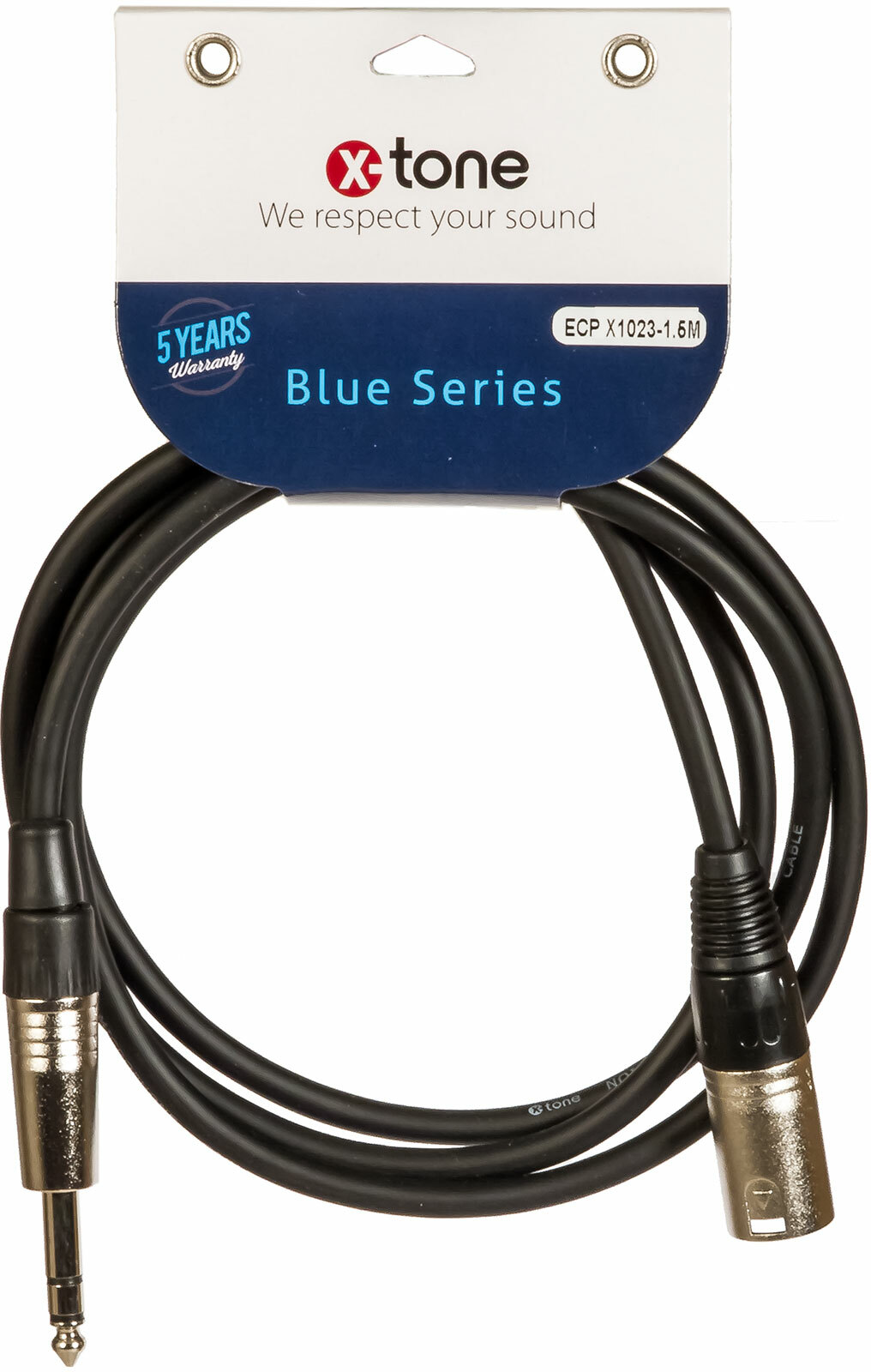X-tone Jack St / Xlr(m) 1.5m Blue Series (x1023-1.5m) - Kabel - Main picture