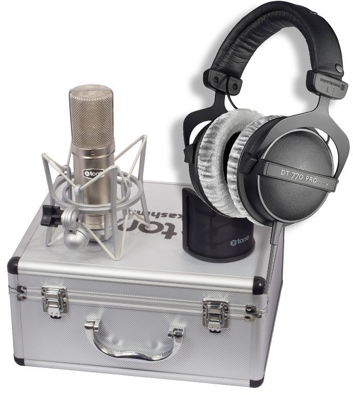 Microfoon set met statief X-tone Kashmir + Beyerdynamic DT 770 PRO 80 OHMS