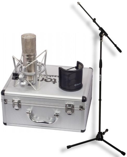 Microfoon set met statief X-tone Kashmir + X-TONE xh 6001 Pied Micro Telescopique