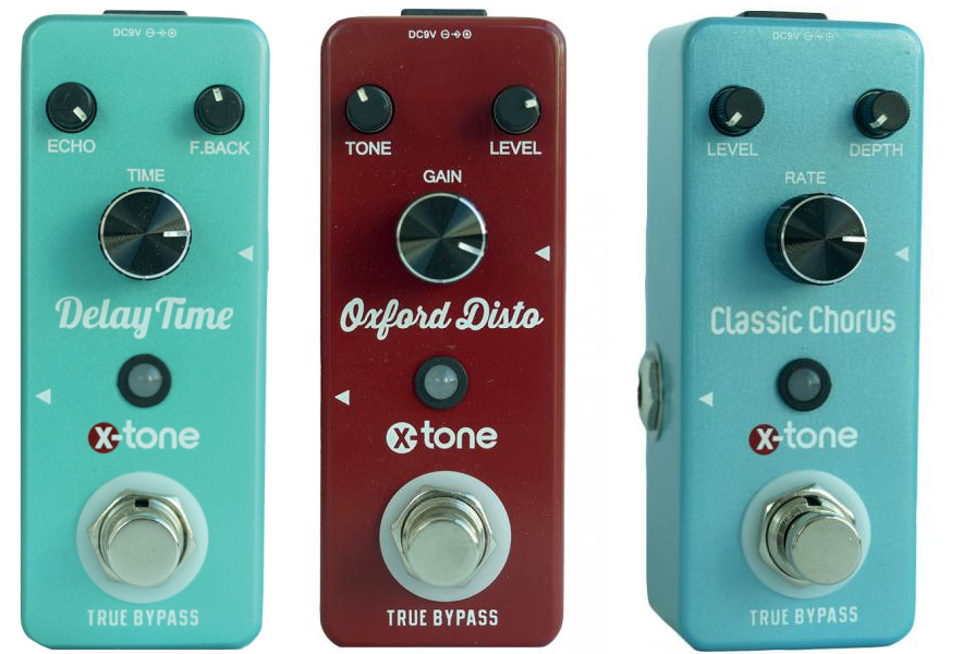 X-tone Pack 3 Effets Disto + Chorus + Delay - Reverb/delay/echo effect pedaal - Main picture