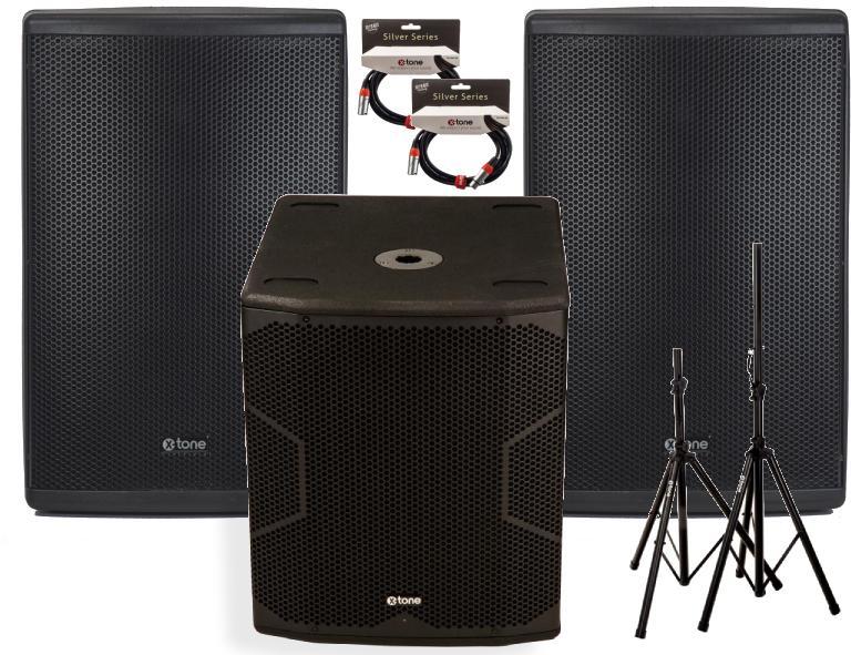 Pa systeem set X-tone Pack Xts-12 + Caisson + cables