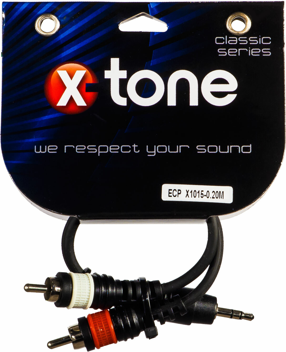 X-tone X1015-0.20m - Jack(m) 3,5 Stereo / 2 Rca(m) - Kabel - Main picture