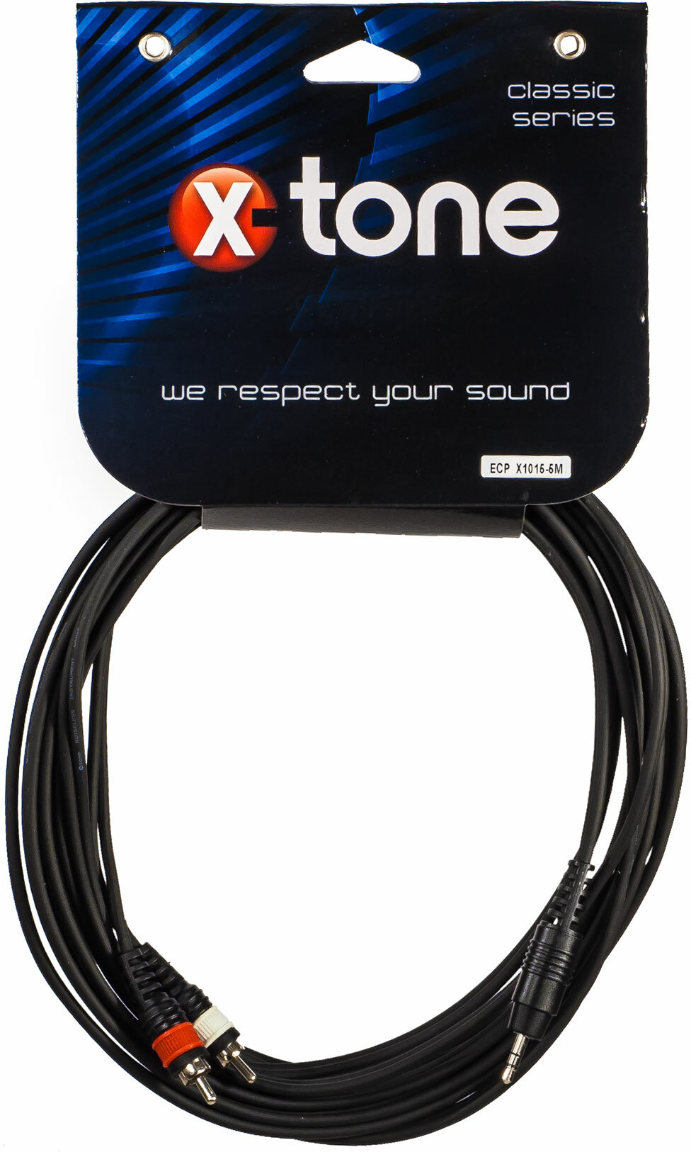 X-tone X1015-5m - Jack(m) 3,5 Stereo / 2 Rca(m) - Kabel - Main picture