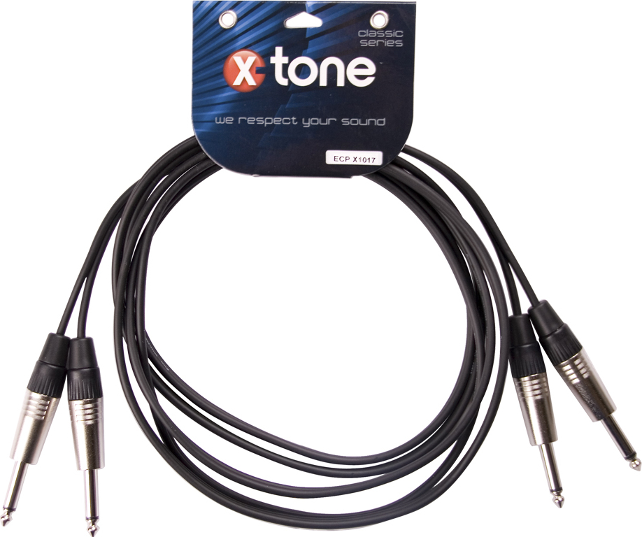 X-tone X1017-3m - 2 Jack(m) 6,35 / 2 Jack(m) 6,35 - Kabel - Main picture