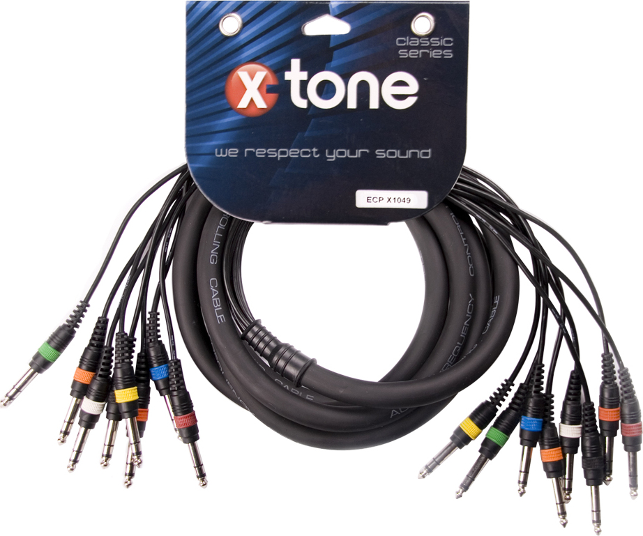 X-tone X1049 Octopaire Jack Stereo Jack Stereo 3m - Multi-paar kabel - Main picture