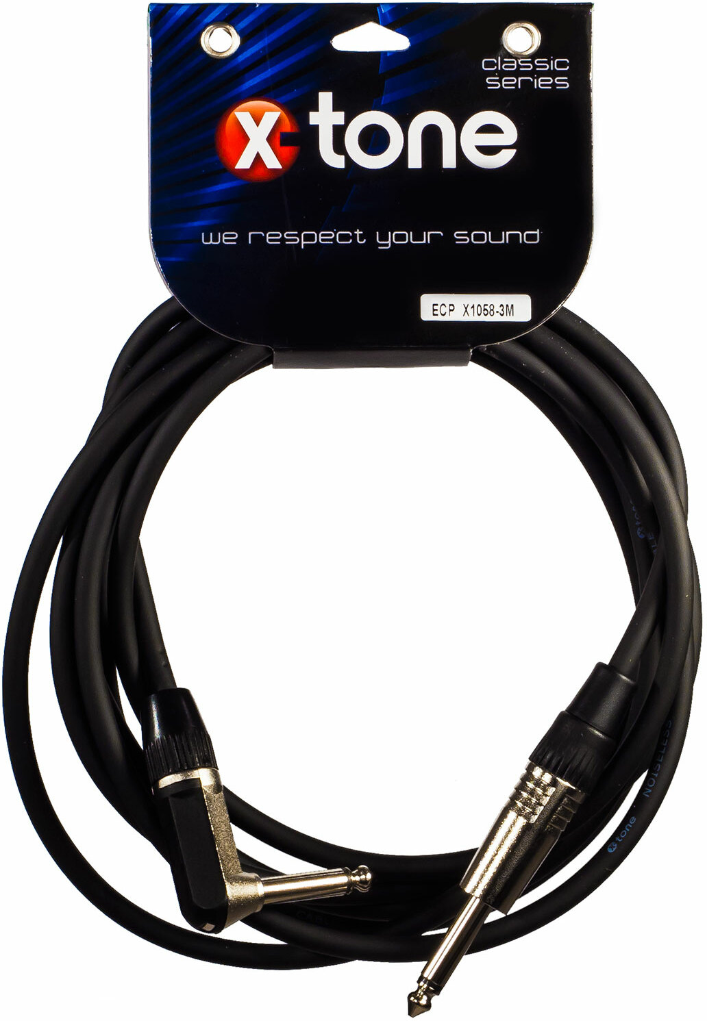 X-tone X1058-3m - Jack(m) 6,35 Mono Coude / Jack(m) 6,35 Mono - Kabel - Main picture