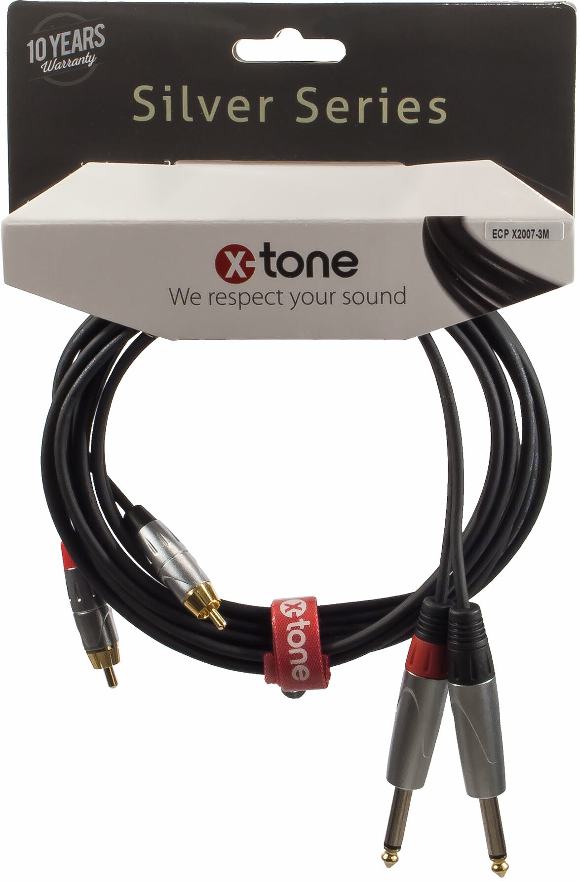 X-tone X2007-3m - 2 Jack(m) 6,35 Mono / 2 Rca(m) - Kabel - Main picture