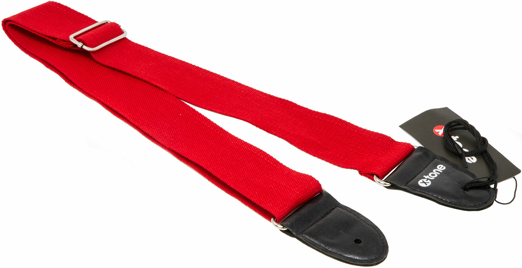 X-tone Xg 3111 Cotton Metal Buckle Guitar Strap Red - Gitaarriem - Main picture