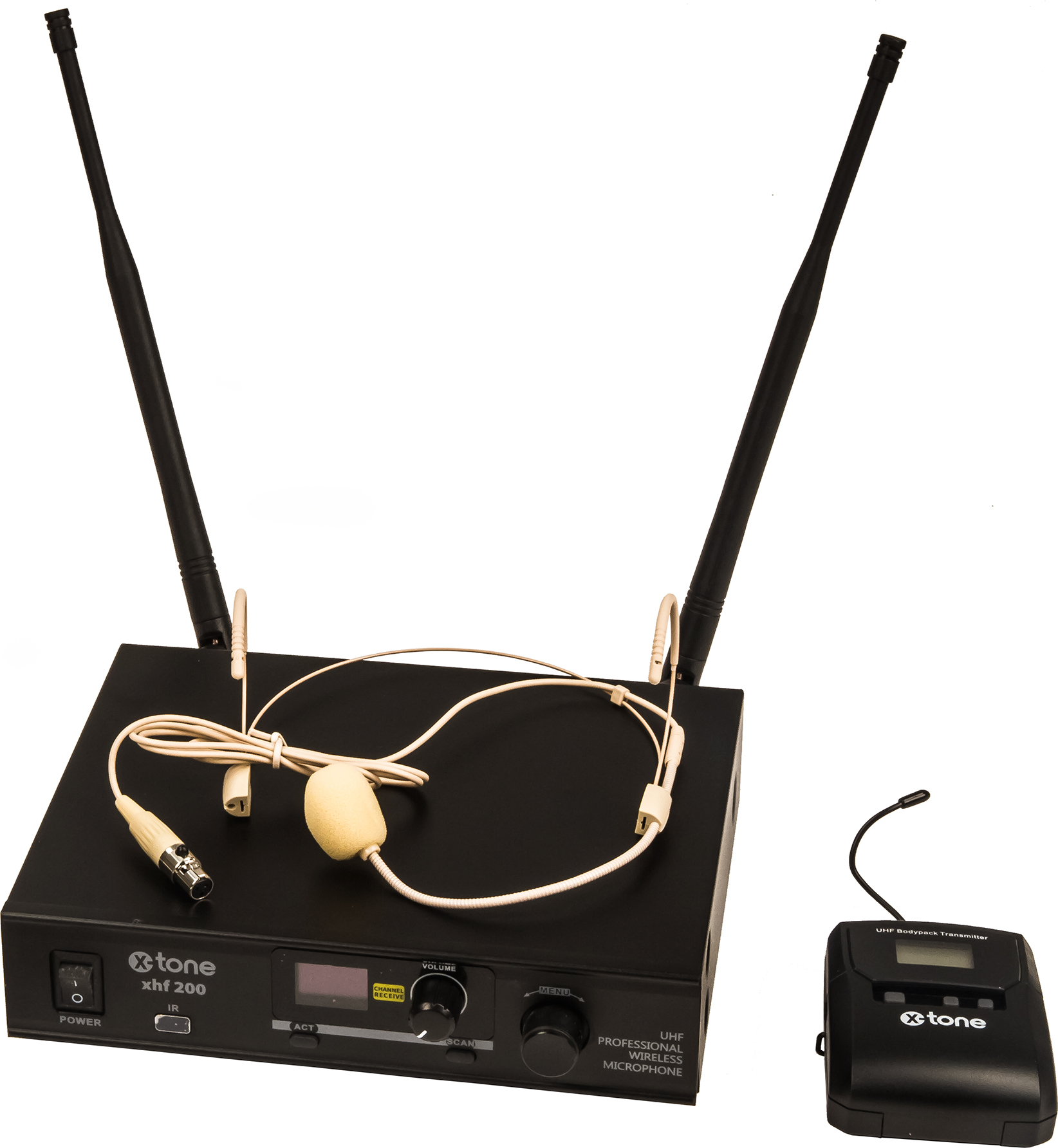 X-tone Xhf200h Systeme Hf Serre Tete Multi Frequences - Draadloze hoofdband microfoon - Main picture
