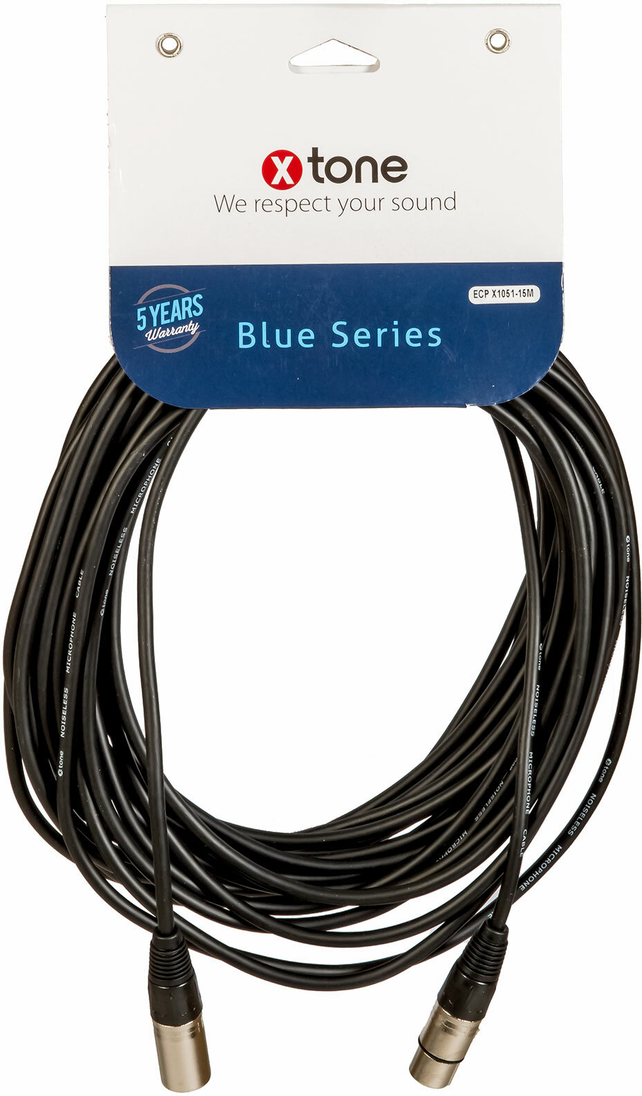 X-tone Xlr(m) / Xlr(f) 15m Blue Series (x1051-15m) - Kabel - Main picture