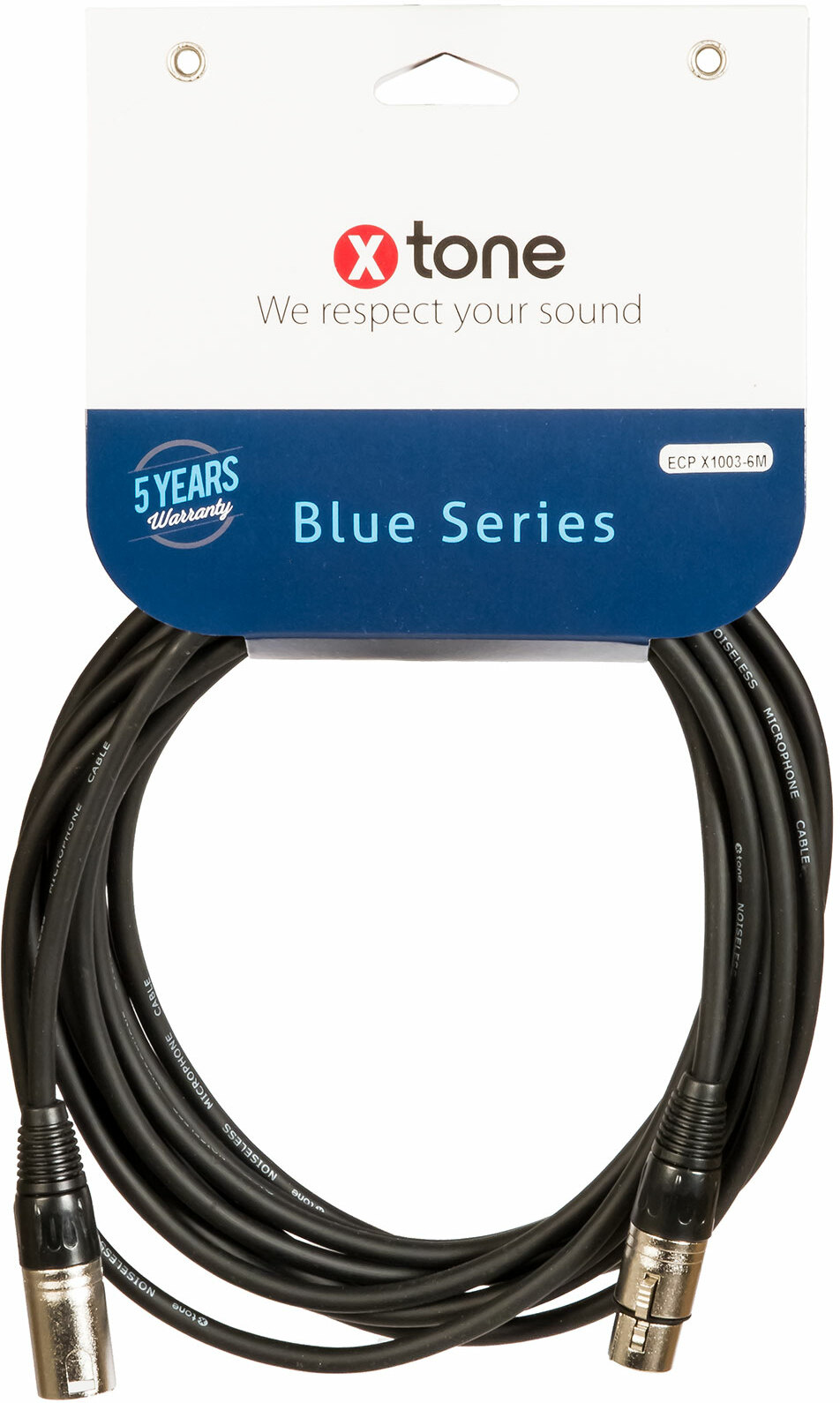 X-tone Xlr(m) / Xlr(f) 6m Blue Series (x1003-6m) - Kabel - Main picture