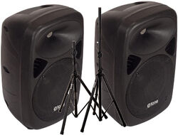 Pa systeem set X-tone 2 x SMA8 + Stand X-tone